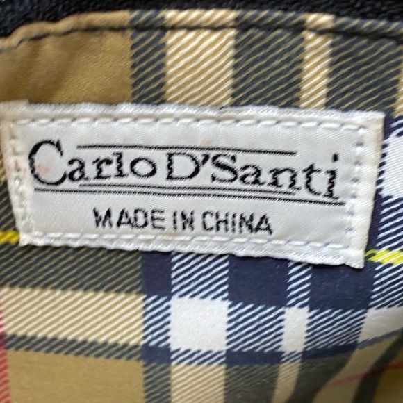 Carlo D' Santi Leather Front Flap Organizer Bag Tote Shoulder Newsboy RARE - Picture 15 of 15